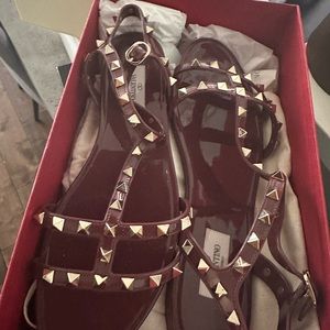 Valentino studded slides